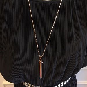 Stella and Dot Rebel Pendant Rose Gold NIB