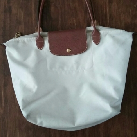 Longchamp  Le pliage Large Cream tote