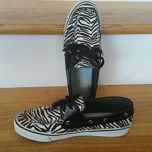 Sperry Top sider zebra print