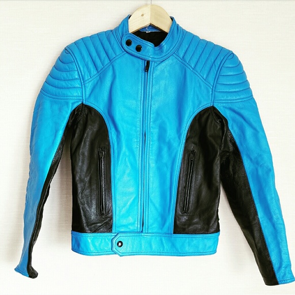 Dainese  Jackets & Blazers - Blue/Black Dainese Leather Moto Jacket