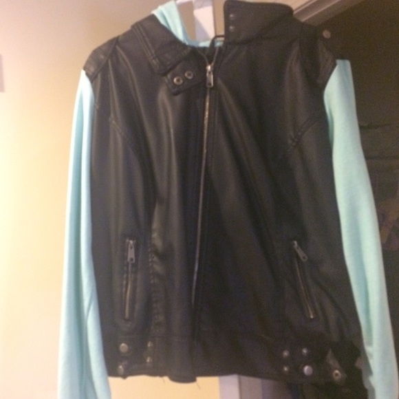 Faux leather jacket