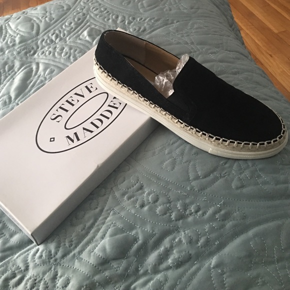 Steve Madden black suede