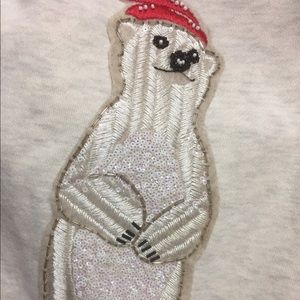 NWT AE festive holiday polar bear sweater