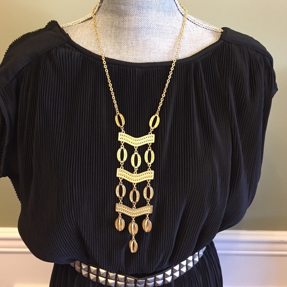 Stella and Dot Kimberly Necklace gold NIB