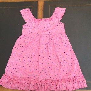 Pink polka dot dress