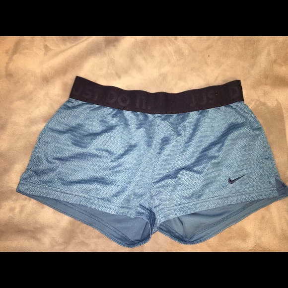 Blue Nike shorts
