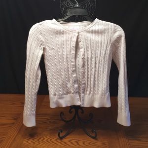 Girls GAP white button up sweater