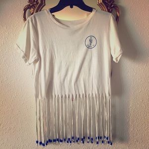 HANDMADE Desert Theme Beaded T-Shirt