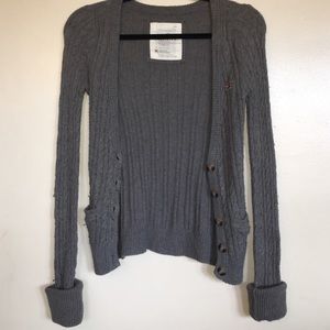 Gray Hollister cardigan