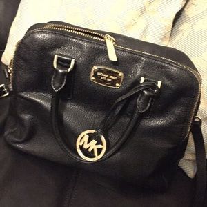 Authentic black Michael Kors satchel