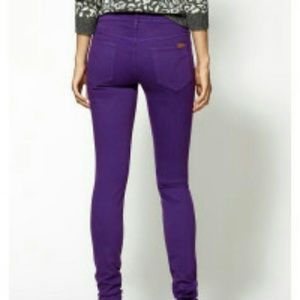 Joe's skinny jeans in pirple Size 25
