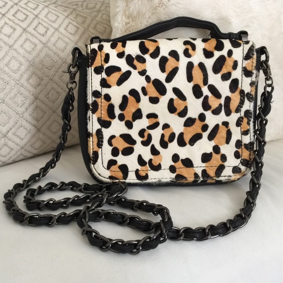 Nasty gal, cheetah print cross body bag