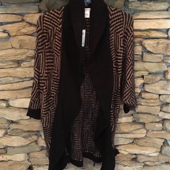 Fuzzy trimmed cardigan