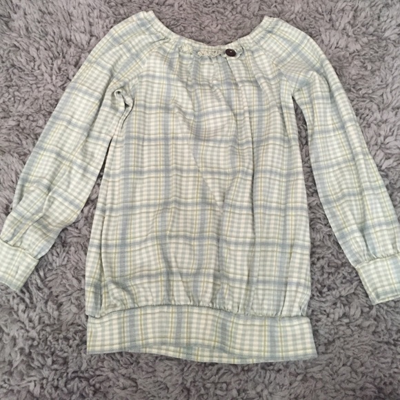 Matilda Jane long sleeve gathered at the bottom.