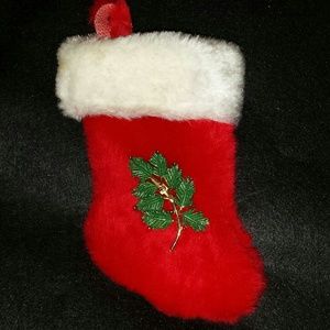 Original Vintage Christmas Pin Pine Bough