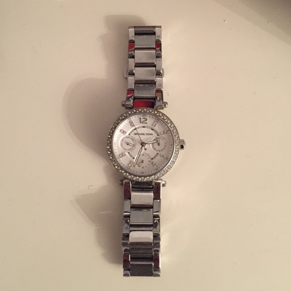 Authentic Silver Michael Kors watch!
