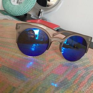 QUAY blue mirrored sunglasses