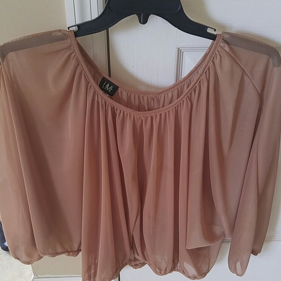 Sheer Off Shoulder Blouse