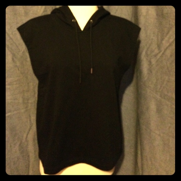 DKNY SLEEVELESS SWEATSHIRT