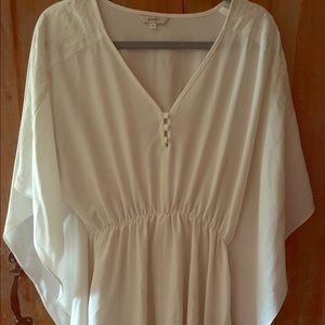 Poetry White Embroidered Dress