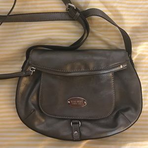Metallic Grey Cross Body Bag