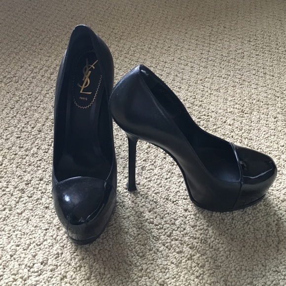 Authentic Saint Laurent Cap Toe Pumps
