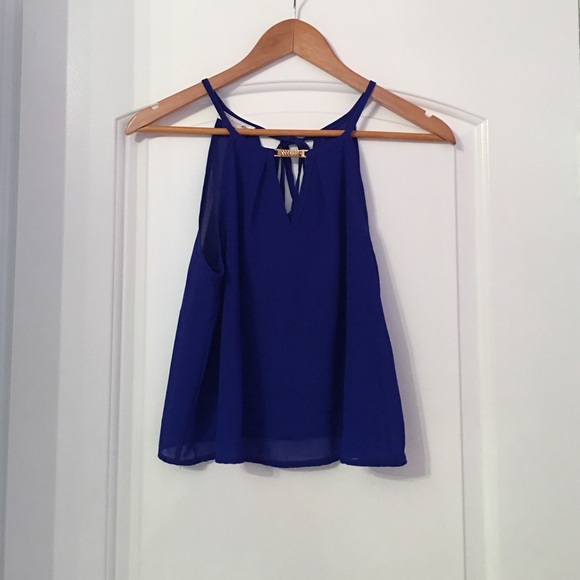 Royal Blue Crop Top