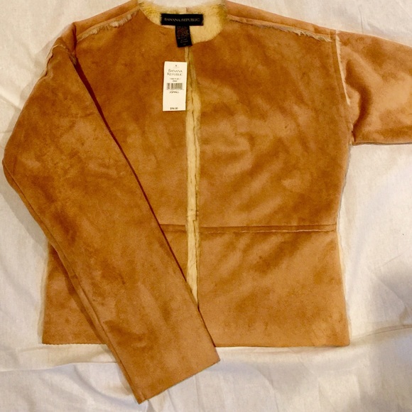 Banana republic caramel jacket size xs. NWT! - Picture 2 of 4