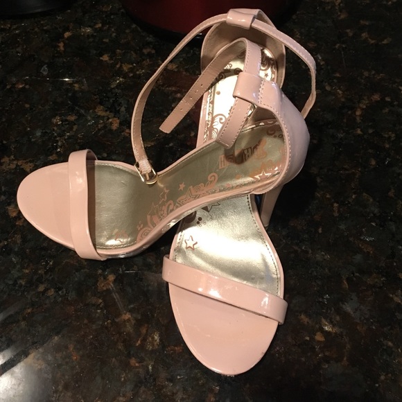 Strappy Nude heels