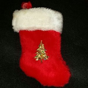 Original Vintage Jeweled Christmas Tree Pin