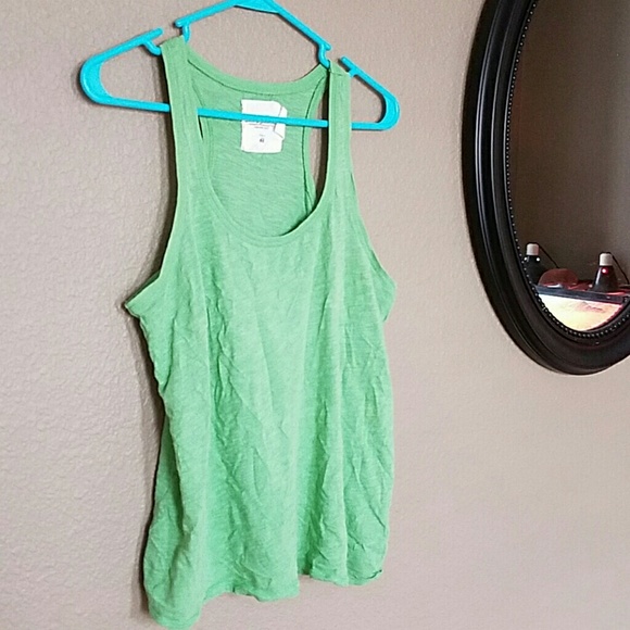 L.O.G.G. (H&M) Green Racerback Tank Top M