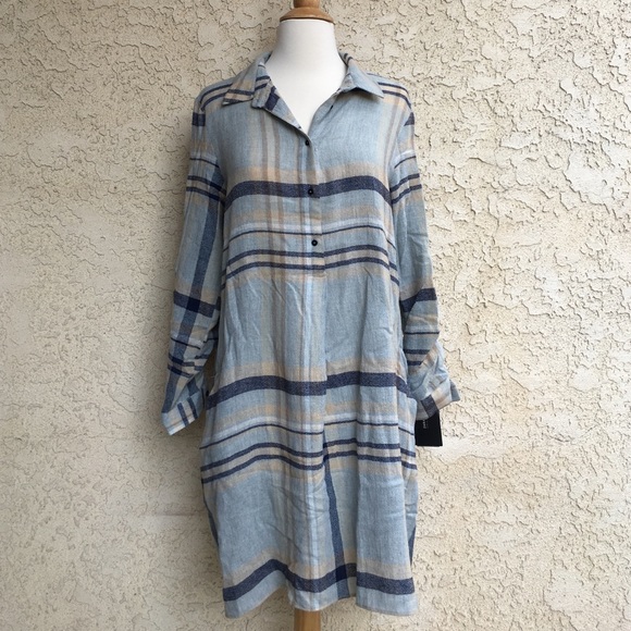 Zara plaid pocket dress