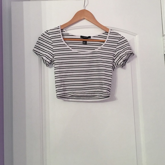 White F21 Crop Top