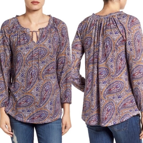Lucky Brand Paisley Top