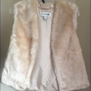 F21 Faux Fur Vest