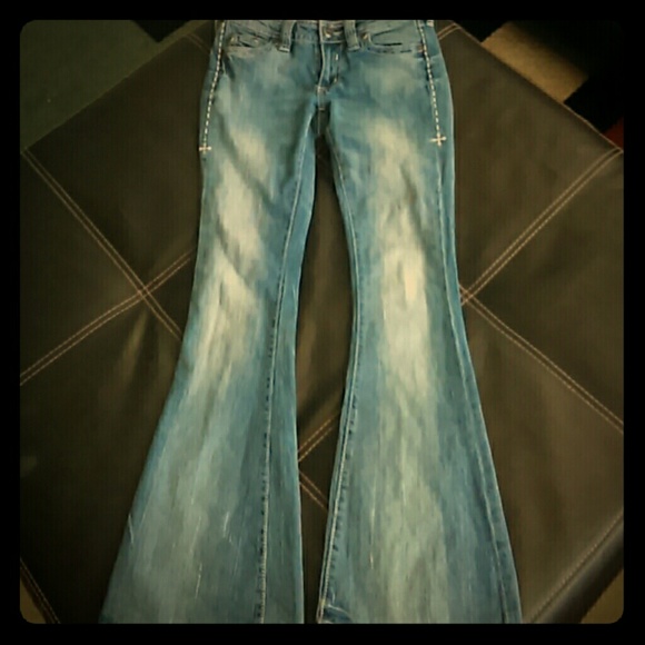 Affliction denim flares