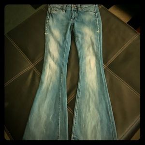 Affliction denim flares