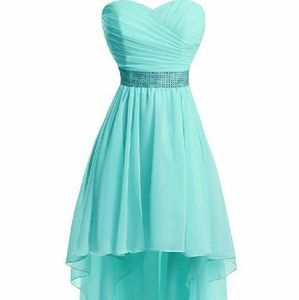Baby blue prom dress