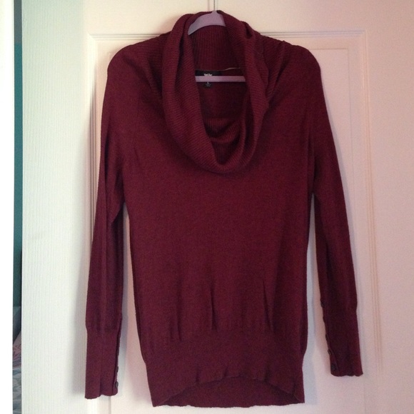 DONATED Maroon Cowl Neck Sweater