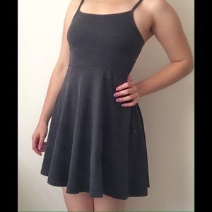 Women's charcoal grey dress