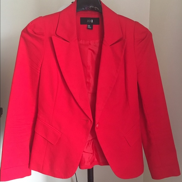 F21 Red Blazer