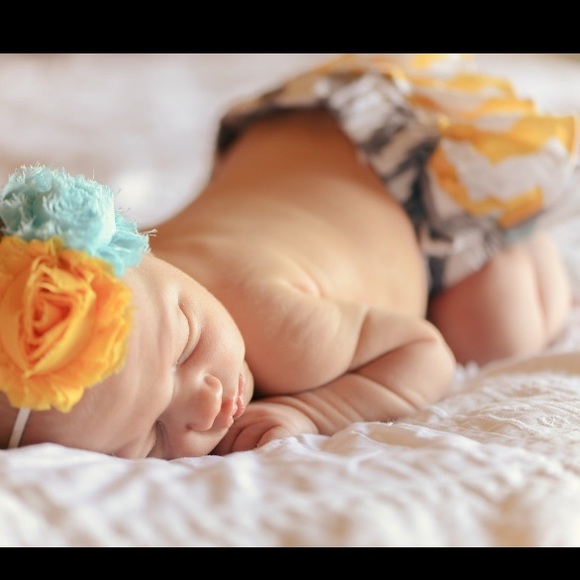 HP 1/1💕Newborn Diaper Cover & Matching Headband📸 - Picture 1 of 4