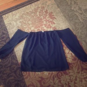 Strapless Cold Shoulder Top