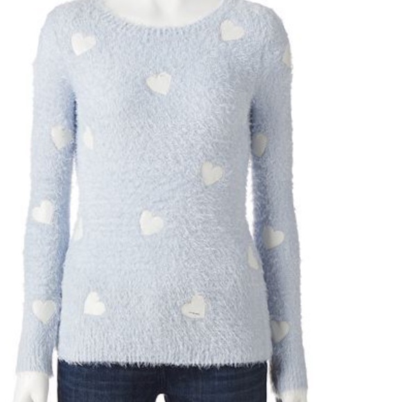 Lauren Conrad heart eyelash sweater