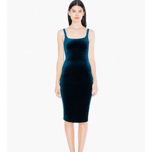BodyCon Stretch Dark Teal Velvet Dress