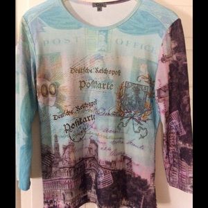 Long Sleeve print Top