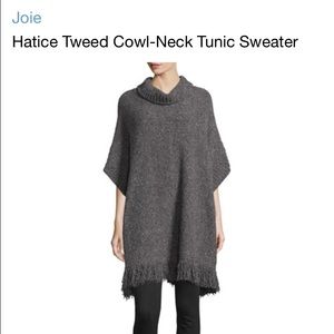 JOIE poncho M/L grey heathered cape sweater