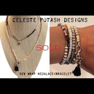 Handmade Boho Wrap Necklace or Use As Bracelet