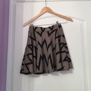 Black & Nude High waisted skirt