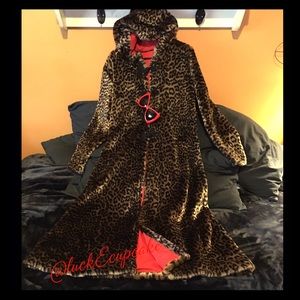 Leopard Hooded Trench